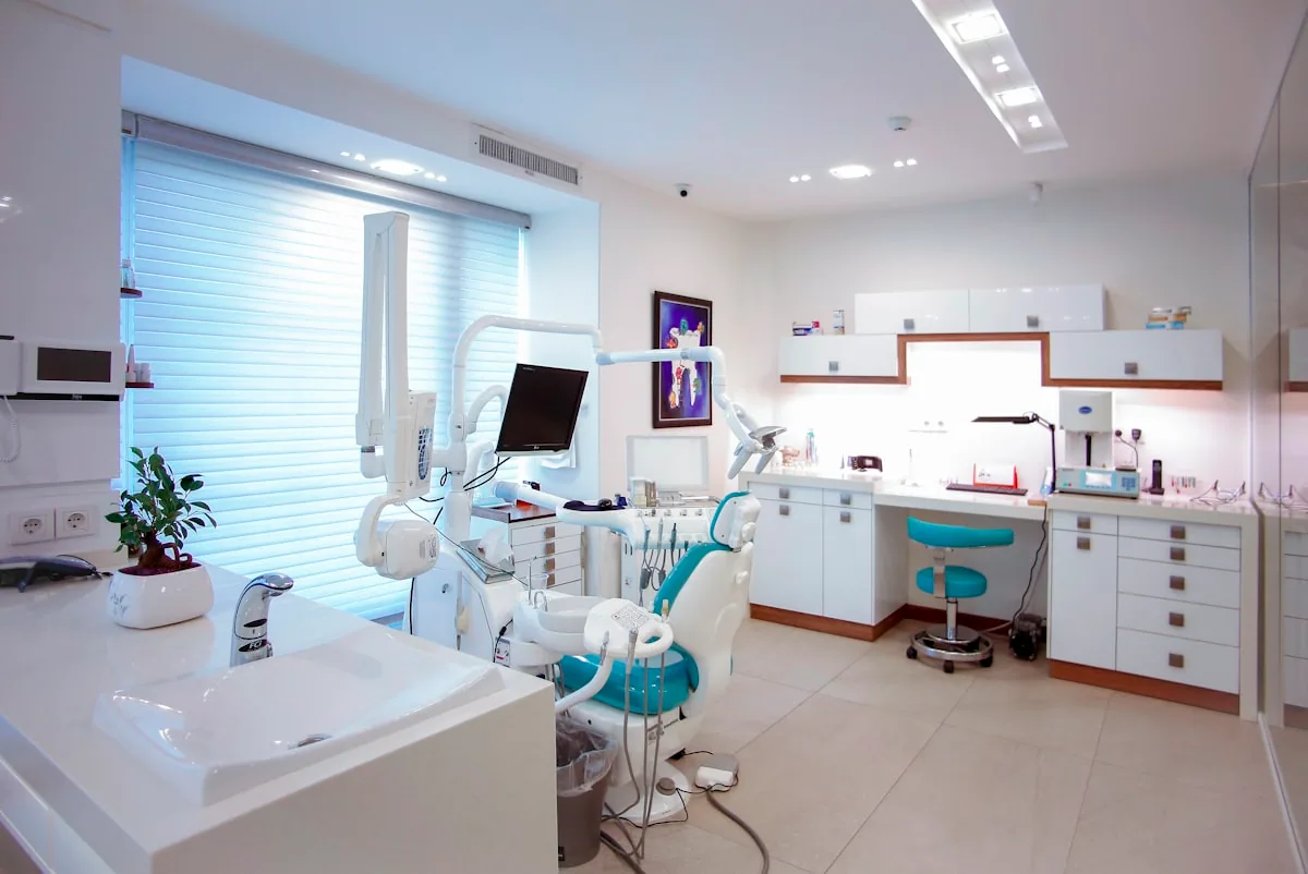 Bright, modern dental clinic treatment room